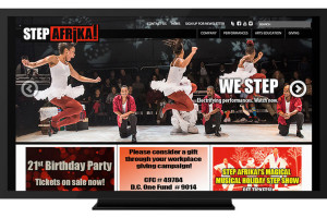 Centerboard Marketing home page for StepAfrika!